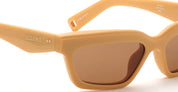 Ottica Mondello Roma - Jacquemus - JAC62C2SUN - SALON - BANANA / BROWN LENS - Acetate - shape Rectangular - yellow - EYEWEAR - SUNGLASSES - Donna,Women - lens Brown - Made In Japan