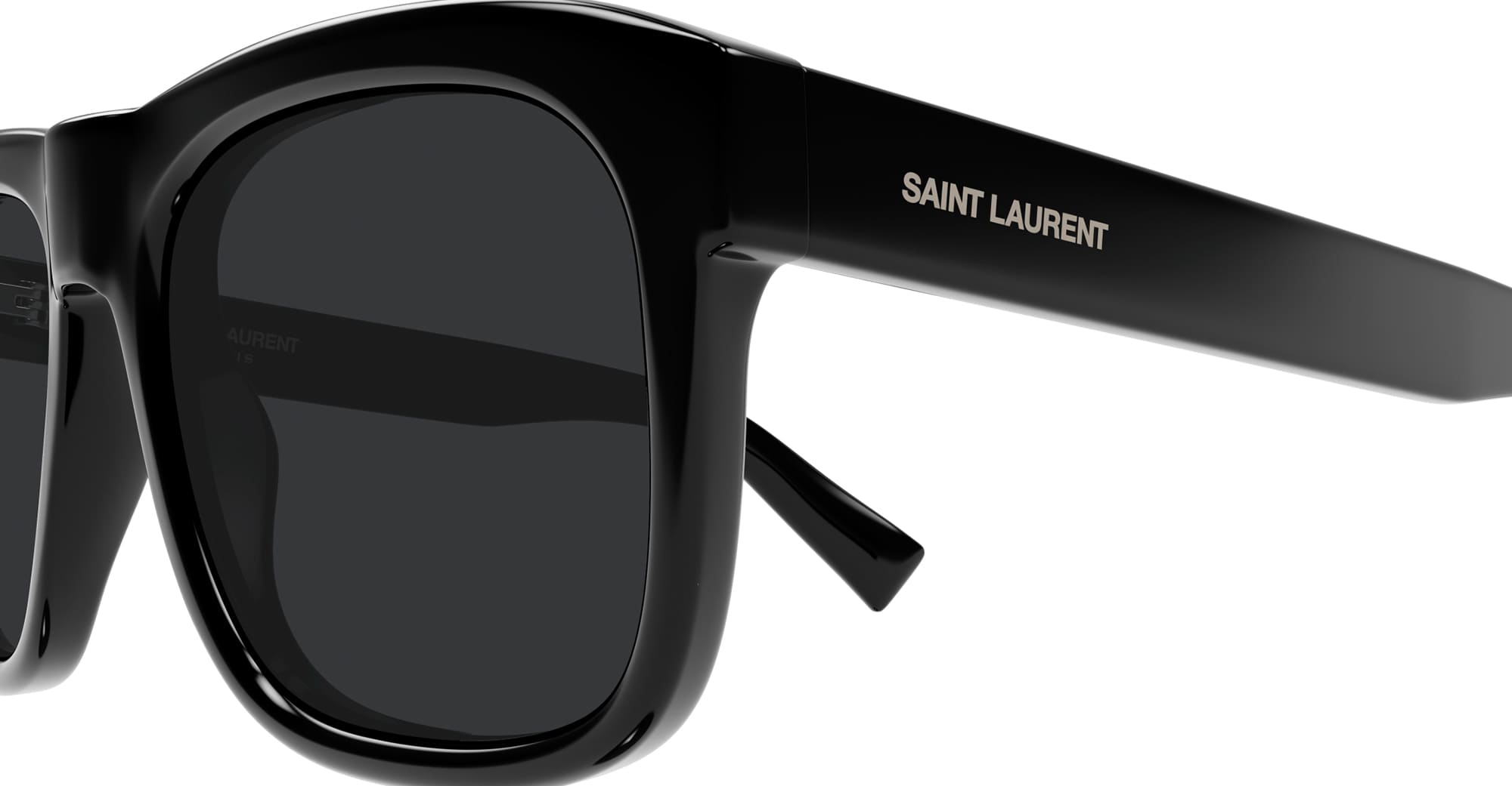 Ottica Mondello Roma - Saint Laurent - SL 558-010 - SL 558-010 - BLACK - Acetate - shape Squared - Black - EYEWEAR - SUNGLASSES - Unisex,Uomo,Donna,Women,Men - lens Grey - Made In Italy