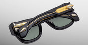 Ottica Mondello Roma - Jacques Marie Mage - JMMCZ-01 - LAST FRONTIER VII - CONRAD - NOIR - Acetate - shape Squared - Black - EYEWEAR - SUNGLASSES - Unisex,Uomo,Donna,Women,Men - lens Grey - Made In Japan
