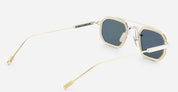 Ottica Mondello Roma - Sato - Kursa-P-LG-1 - Kursa - Platinum / Lunar Gold - Titanium - shape Rectangular - silver, gold - EYEWEAR - SUNGLASSES - Unisex,Uomo,Donna,Women,Men - lens Green - Made In Japan