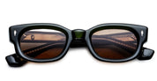 Ottica Mondello Roma - Jacques Marie Mage - JMMWC-18L - WHISKEYCLONE - BORNEO - Acetate - shape Rectangular - green - EYEWEAR - SUNGLASSES - Unisex,Uomo,Donna,Women,Men - lens orange - Made In Japan