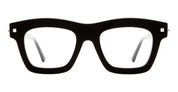 Ottica Mondello Roma - Kuboraum - KRO0J2BSA0BA25OP - MASK J2 BSA - BLACK SHINE RX - Acetate - shape Squared - Black - EYEWEAR - EYEGLASSES - Unisex,Uomo,Donna,Women,Men - lens Clear - Made In Italy