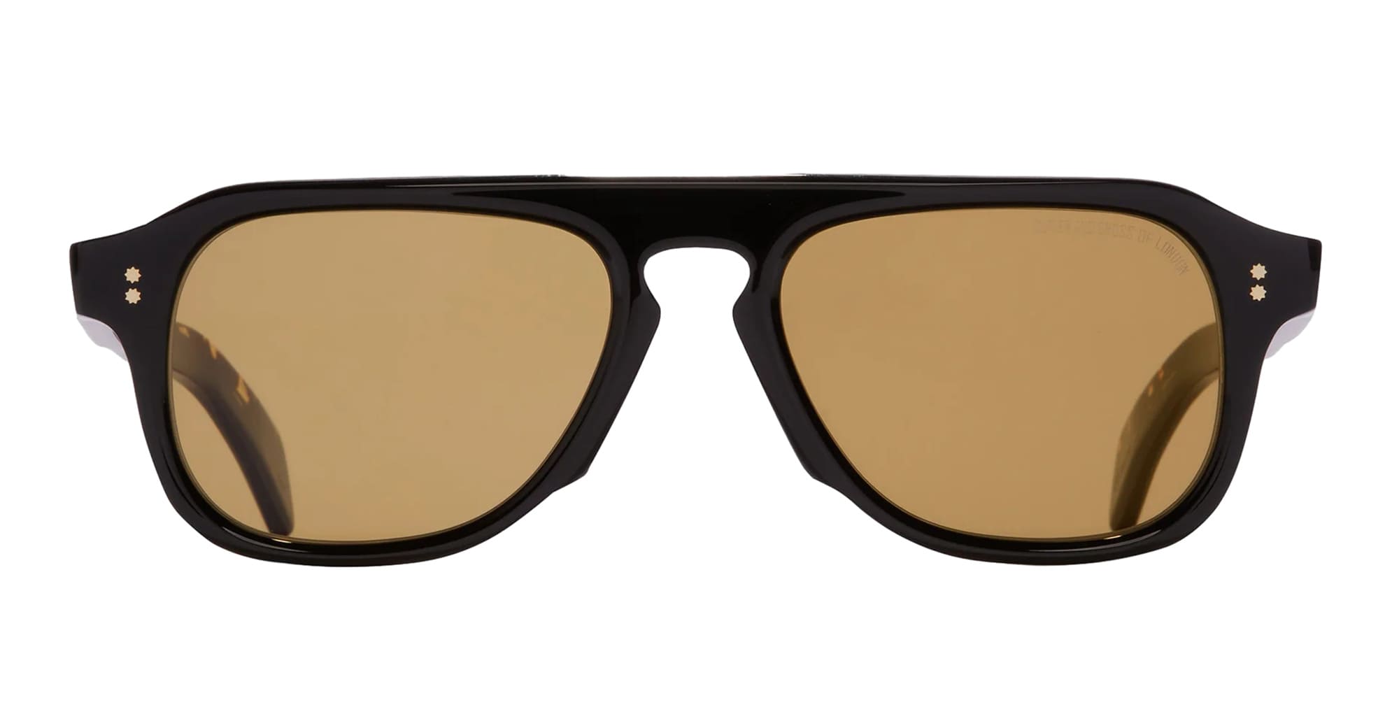 Ottica Mondello Roma - Cutler and Gross - CGSN-GR14-54-01 - GR14 - BLACK - Acetate - shape Pilot - Black - EYEWEAR - SUNGLASSES - Unisex,Uomo,Donna,Women,Men - lens Brown - Made In Italy