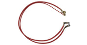 Leather detachable cord - red