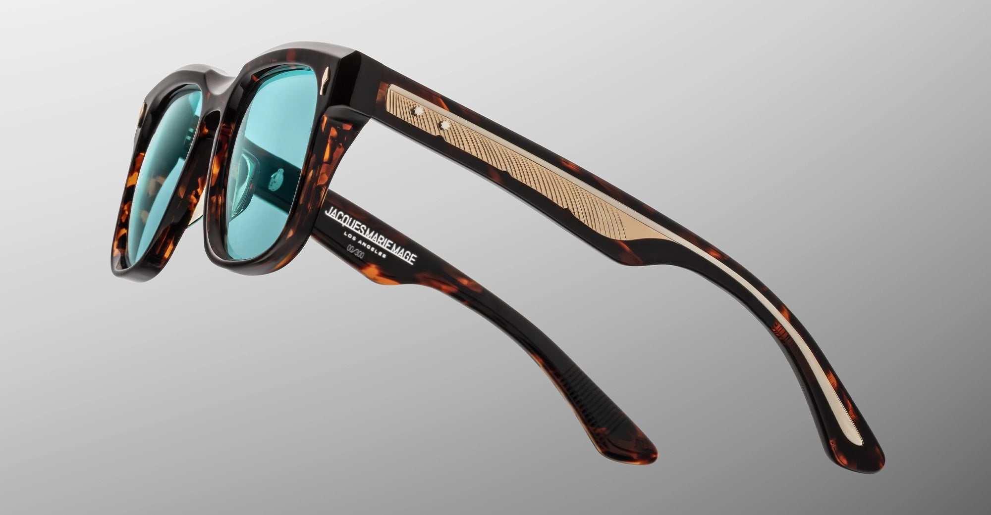 Ottica Mondello Roma - Jacques Marie Mage - JMMWY-H24 - WESLEY - AEGEN - Acetate - shape Rectangular - Tortoise - EYEWEAR - SUNGLASSES - Unisex,Uomo,Donna,Women,Men - lens Blue - Made In Japan