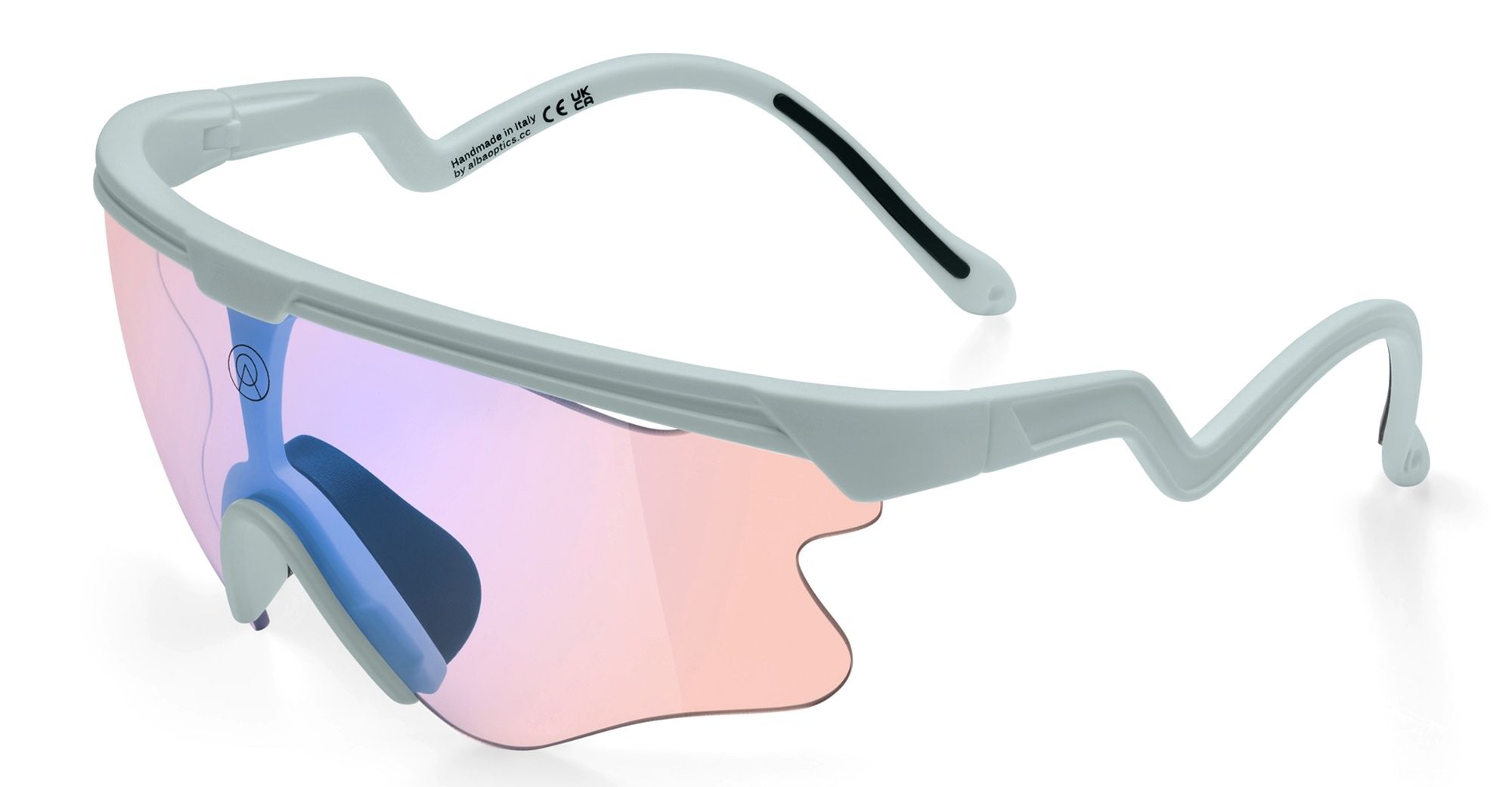 Ottica Mondello Roma - Alba Optics - 8050054517766 - DELTA LEI - ICE / VZUM F-LENS FLM - Tr90 - shape Mask - grey - EYEWEAR - SUNGLASSES - Unisex,Uomo,Donna,Women,Men - lens purple - Made In Italy