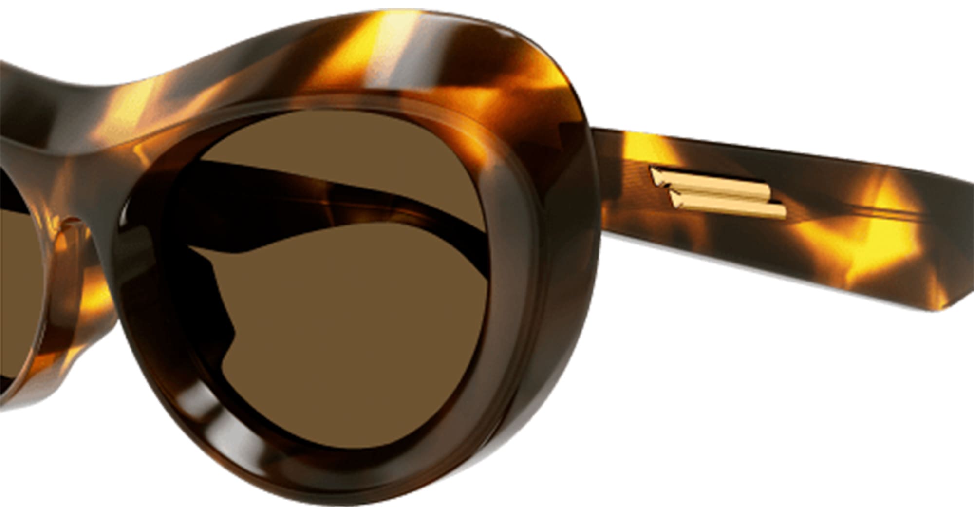 Ottica Mondello Roma - Bottega Veneta - BV1284S-002 - BV1284S-002 - HAVANA - Acetate - shape Oval - Havana - EYEWEAR - SUNGLASSES - Donna,Women - lens Brown - Made In Japan