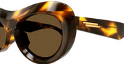 Ottica Mondello Roma - Bottega Veneta - BV1284S-002 - BV1284S-002 - HAVANA - Acetate - shape Oval - Havana - EYEWEAR - SUNGLASSES - Donna,Women - lens Brown - Made In Japan