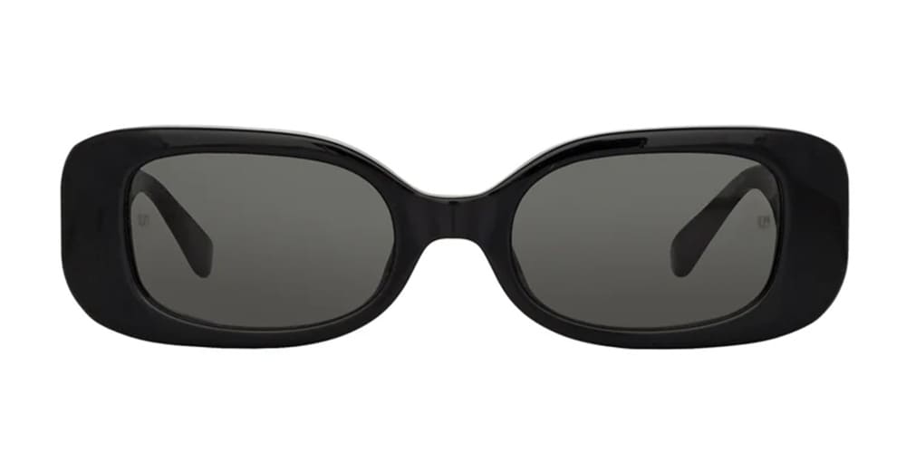 Ottica Mondello Roma - LINDA FARROW - LFL1117C1SUN - LOLA - BLACK / YELLOW GOLD - Acetate - shape Rectangular - Black - EYEWEAR - SUNGLASSES - Donna,Women - lens Grey - Made In Italy