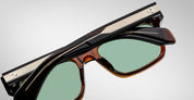 Ottica Mondello Roma - Jacques Marie Mage - JMMTR-13W - TORINO - ZOLTAR - Acetate - shape Squared - brown - EYEWEAR - SUNGLASSES - Uomo,Men - lens Green - Made In Japan
