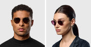 Ottica Mondello Roma - DITA - DTS475-A-02 - ARTOA.82X -  BLACK IRON / INK SWIRL / SILVER - Titanium - shape Round - black, silver - EYEWEAR - SUNGLASSES - Unisex,Uomo,Donna,Women,Men - lens Gradient grey - Made In Japan