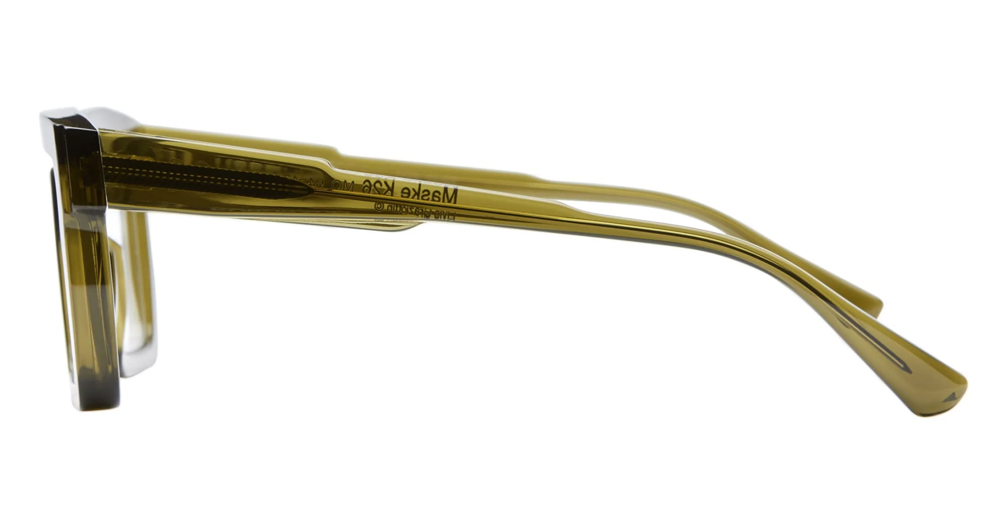 Ottica Mondello Roma - Kuboraum - KROK26MO000000OP - MASK K26 MO - WARM OLIVE RX - Acetate - shape Squared - green - EYEWEAR - EYEGLASSES - Unisex,Uomo,Donna,Women,Men - lens Clear - Made In Italy