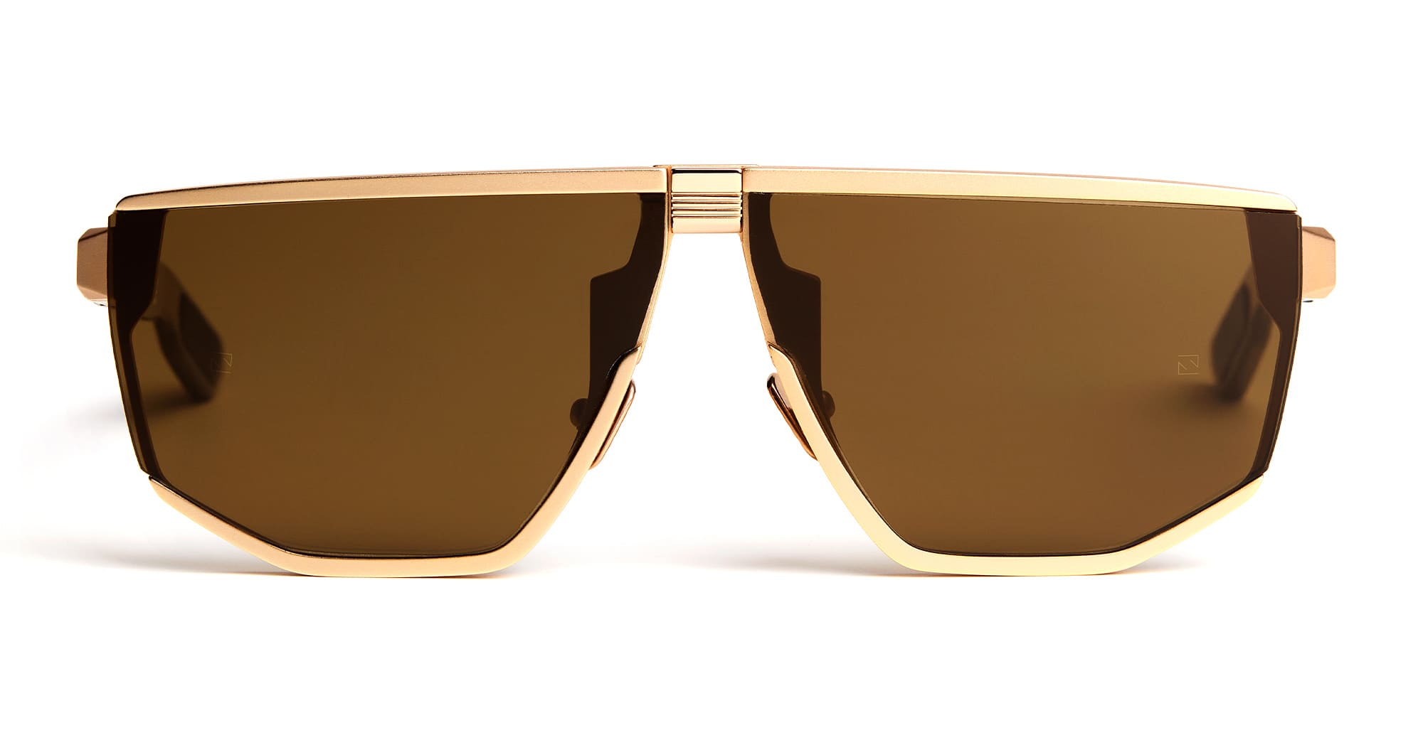  Brown Lens - titanium, acetate - shape Mask - brown - EYEWEAR - SUNGLASSES - Uomo,Men - lens Brown - Made In Italy