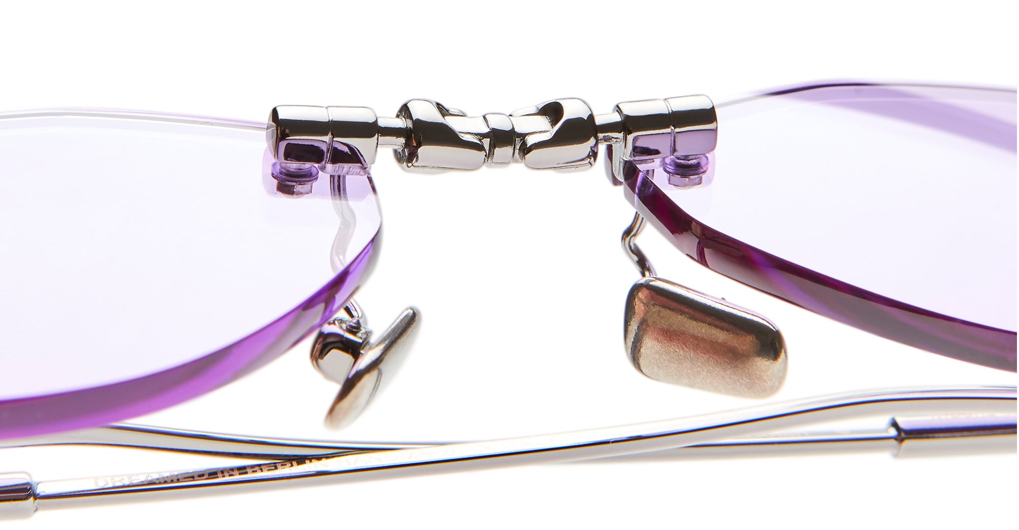 Ottica Mondello Roma - Kuboraum - KRSH64GM0000004L - MASK H64 - GUNMETAL - Metal - shape Cat-eye - grey - EYEWEAR - SUNGLASSES - Unisex,Uomo,Donna,Women,Men - lens violet - Made In Italy