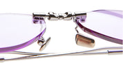 Ottica Mondello Roma - Kuboraum - KRSH64GM0000004L - MASK H64 - GUNMETAL - Metal - shape Cat-eye - grey - EYEWEAR - SUNGLASSES - Unisex,Uomo,Donna,Women,Men - lens violet - Made In Italy