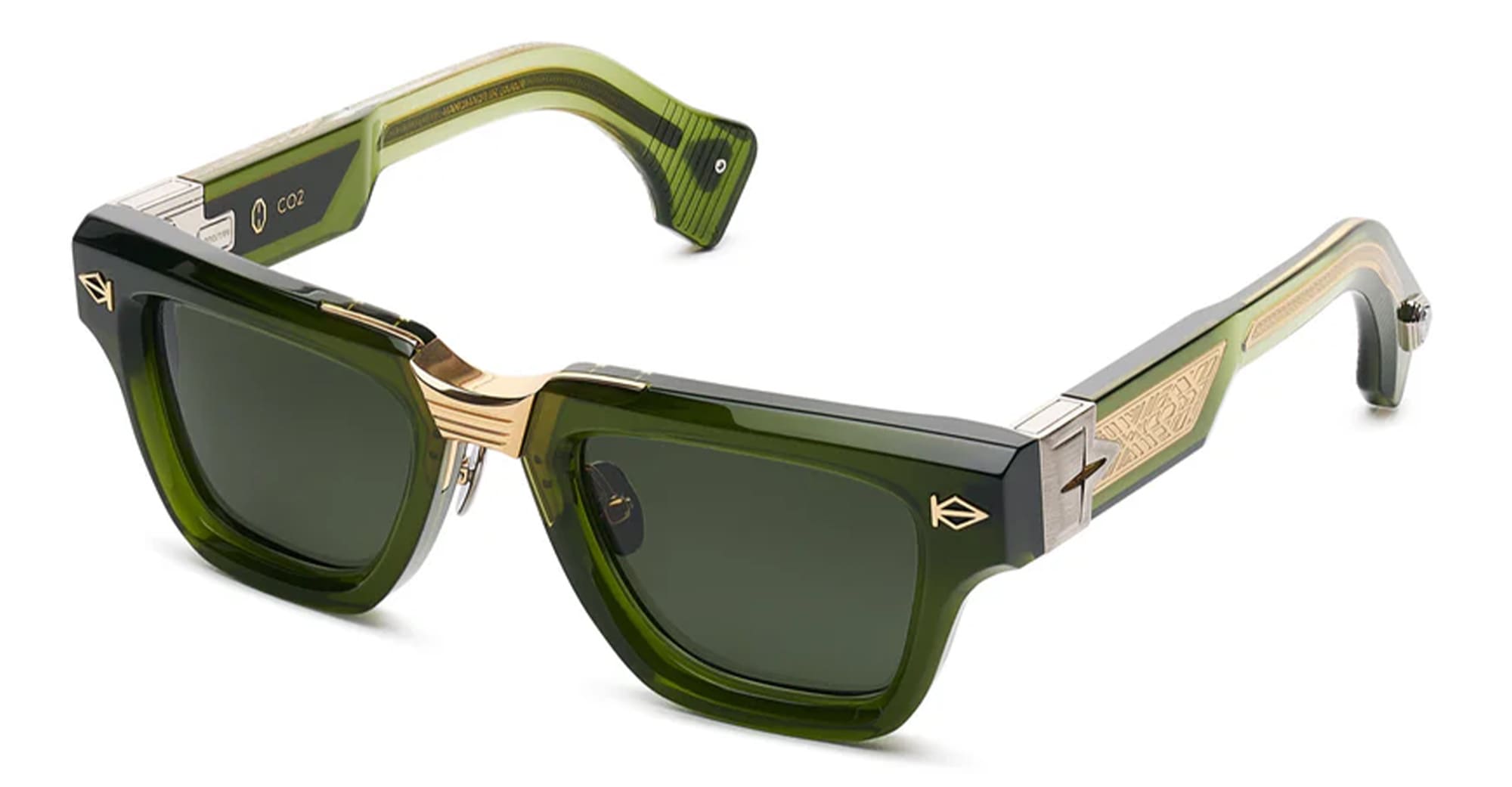 Ottica Mondello Roma - T HENRI - CCT - MAISON GALACTIQUE - CO2 - TREFOIL - Acetate, titanium - shape  - green - EYEWEAR - SUNGLASSES - Unisex,Uomo,Donna,Women,Men - lens  - Made In Japan