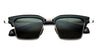 Ottica Mondello Roma - Jacques Marie Mage - JMMIL-1N - ALIN - VIPER - Acetate, titanium - shape Clubmaster - Black - EYEWEAR - SUNGLASSES - Unisex,Uomo,Donna,Women,Men - lens Green - Made In Japan