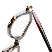 Ottica Mondello Roma - Kuboraum - KROP27HOF00000OP - MASK P27 HOF - HAVANA FIRE RX - Acetate - shape Geometric - Havana - EYEWEAR - EYEGLASSES - Unisex,Uomo,Donna,Women,Men - lens Clear - Made In Italy
