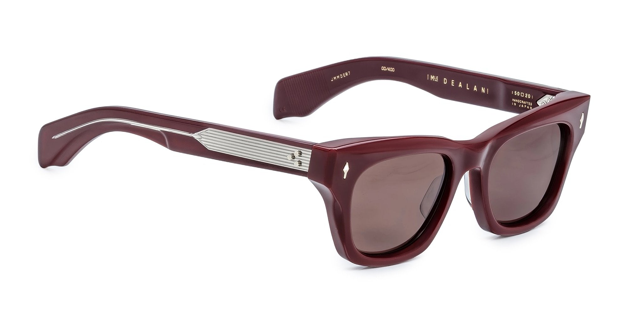 Ottica Mondello Roma - Jacques Marie Mage - JMMDE-R7 - DEALAN - BORDEAUX EMPIRE - Acetate - shape Squared - red - EYEWEAR - SUNGLASSES - Unisex,Uomo,Donna,Women,Men - lens Brown - Made In Japan