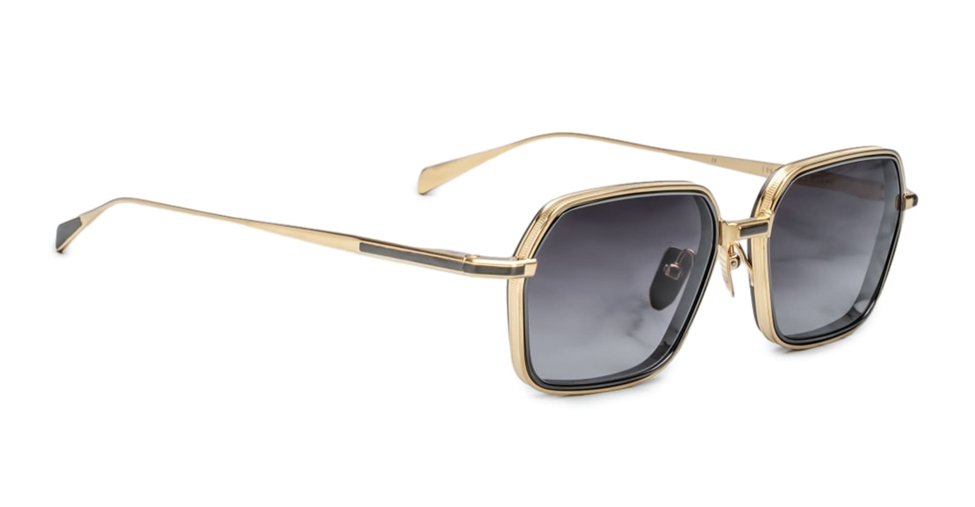 Ottica Mondello Roma - Jacques Marie Mage - JMMADM-C7 - ADMIRAL - CIA - Titanium - shape Rectangular - gold, black - EYEWEAR - SUNGLASSES - Uomo,Men - lens jet black - Made In Japan
