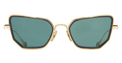 Ottica Mondello Roma - Cutler and Gross - GFSN-026-53-01 - THE GREAT FROG - PAISLEY - GOLD / DARK GREY - Titanium - shape Cat-eye - gold, grey - EYEWEAR - SUNGLASSES - Donna,Women - lens Blue - Made In Japan