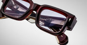 Ottica Mondello Roma - Jacques Marie Mage - JMMAS-14N - ASCARI - CHERRY - Acetate - shape Rectangular - red - EYEWEAR - SUNGLASSES - Unisex,Uomo,Donna,Women,Men - lens lavender - Made In Japan