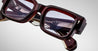 Ottica Mondello Roma - Jacques Marie Mage - JMMAS-14N - ASCARI - CHERRY - Acetate - shape Rectangular - red - EYEWEAR - SUNGLASSES - Unisex,Uomo,Donna,Women,Men - lens lavender - Made In Japan