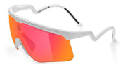 Ottica Mondello Roma - Alba Optics - 8050054518626 - DELTA - WHITE / VZUM F-LENS FIRE - Tr90 - shape Mask - White - EYEWEAR - SUNGLASSES - Unisex,Uomo,Donna,Women,Men - lens red - Made In Italy