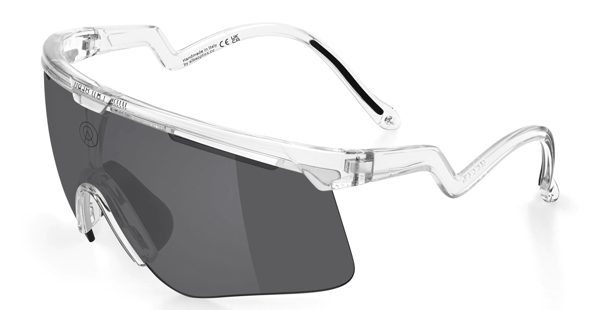 Ottica Mondello Roma - Alba Optics - 8050054515908 - DELTA - CRYSTAL / VZUM F-LENS CLASSIC - Tr90 - shape Mask - transparent - EYEWEAR - SUNGLASSES - Unisex,Uomo,Donna,Women,Men - lens Grey - Made In Italy