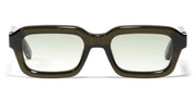 Ottica Mondello Roma - John Dalia - P15-C163 - PROJECT 15 -  C163 Olive Translucid / Yellow Gold - Acetate - shape Rectangular - green, gold - EYEWEAR - SUNGLASSES - Unisex,Uomo,Donna,Women,Men - lens Gradient green - Made In France