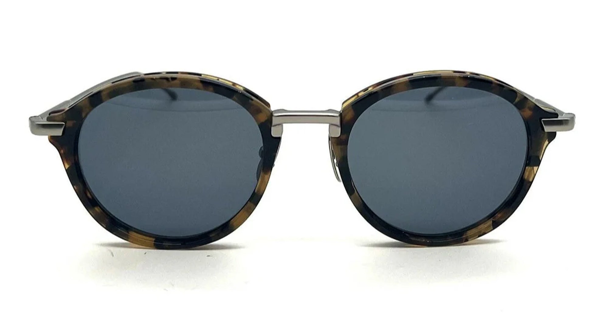 Ottica Mondello Roma - Thom Browne - UES011A-G0003-215-49 - ROUND - MED BROWN RX - Acetate, titanium - shape Round - brown - EYEWEAR - EYEGLASSES - Uomo,Men - lens Blue - Made In Japan