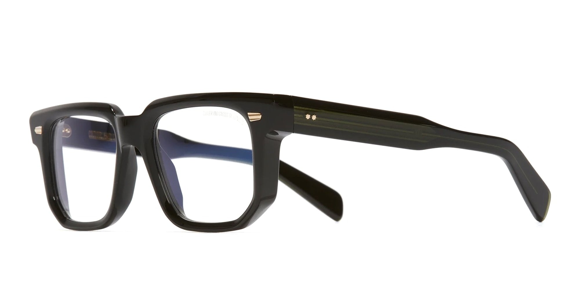 Ottica Mondello Roma - Cutler and Gross - CGOP-1410-49-01 - 1410 - BLACK RX - Acetate - shape Squared - Black - EYEWEAR - EYEGLASSES - Unisex,Uomo,Donna,Women,Men - lens Clear - Made In Italy