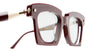 Ottica Mondello Roma - Kuboraum - KRS0J9DR0000002F - MASK J9 DR - BORDEAUX - Acetate - shape Squared - burgundy - EYEWEAR - SUNGLASSES - Unisex,Uomo,Donna,Women,Men - lens light grey - Made In Italy