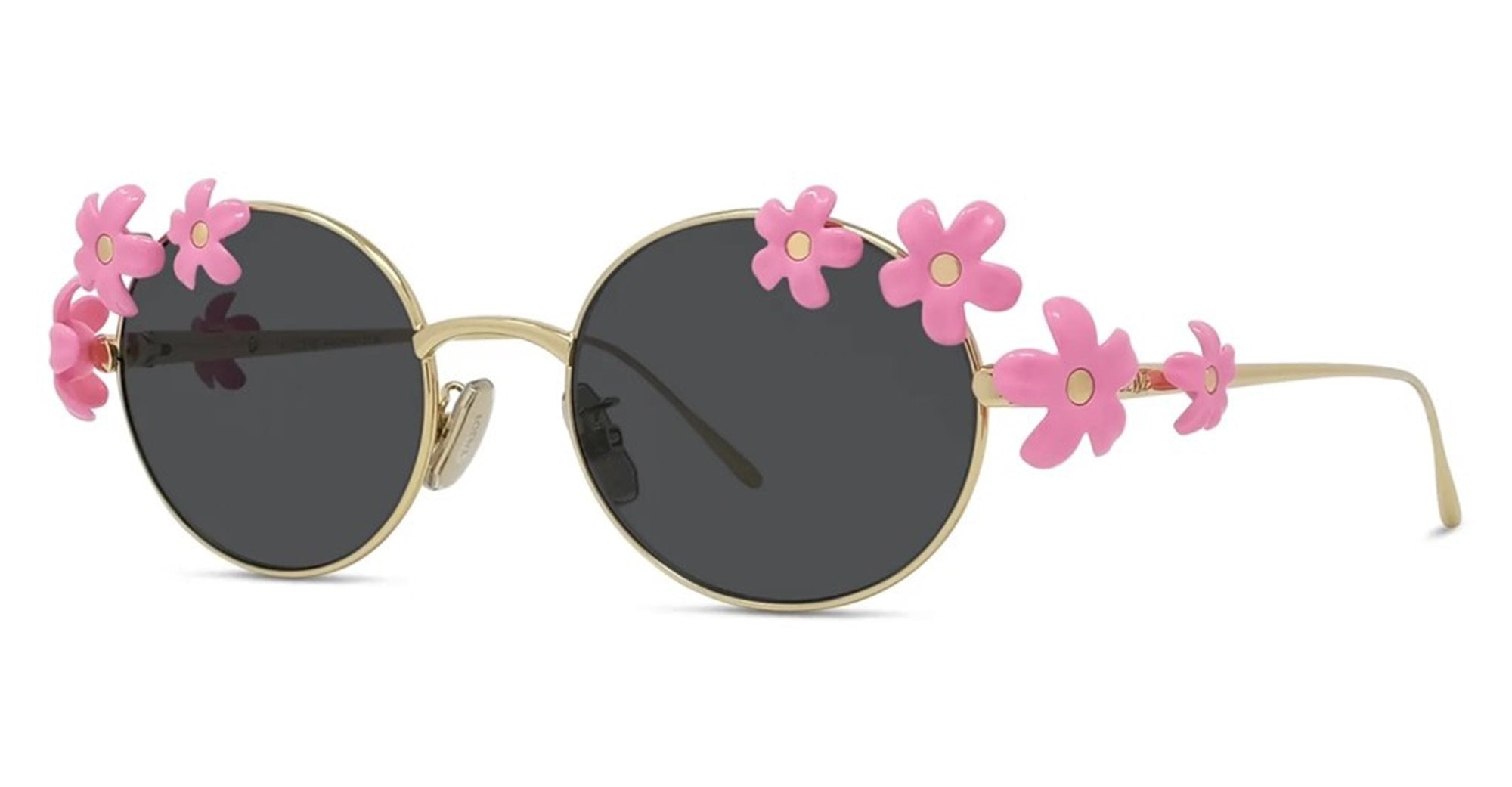 Ottica Mondello Roma - Loewe - LW40173U5130A - SIGNATURE GOLD OVAL SUNGLASSES - Metal - shape Oval - Gold - EYEWEAR - SUNGLASSES - Donna,Women - lens Grey - Made In Italy