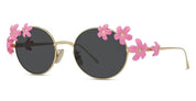 Ottica Mondello Roma - Loewe - LW40173U5130A - SIGNATURE GOLD OVAL SUNGLASSES - Metal - shape Oval - Gold - EYEWEAR - SUNGLASSES - Donna,Women - lens Grey - Made In Italy