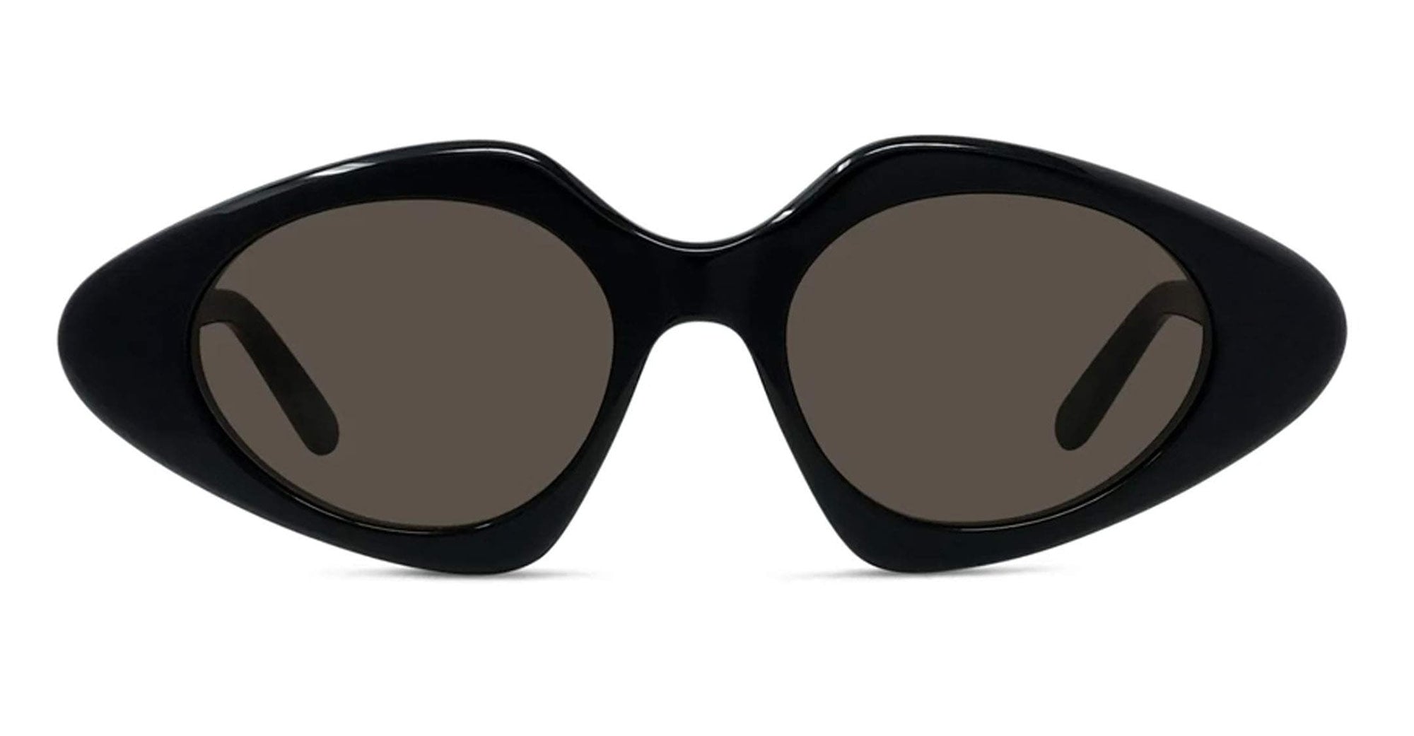 Ottica Mondello Roma - Loewe - LW40185I5001E - Slim Black Geometric Sunglasses - Acetate - shape Diamond - Black - EYEWEAR - SUNGLASSES - Donna,Women - lens Grey - Made In Italy