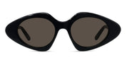Ottica Mondello Roma - Loewe - LW40185I5001E - Slim Black Geometric Sunglasses - Acetate - shape Diamond - Black - EYEWEAR - SUNGLASSES - Donna,Women - lens Grey - Made In Italy