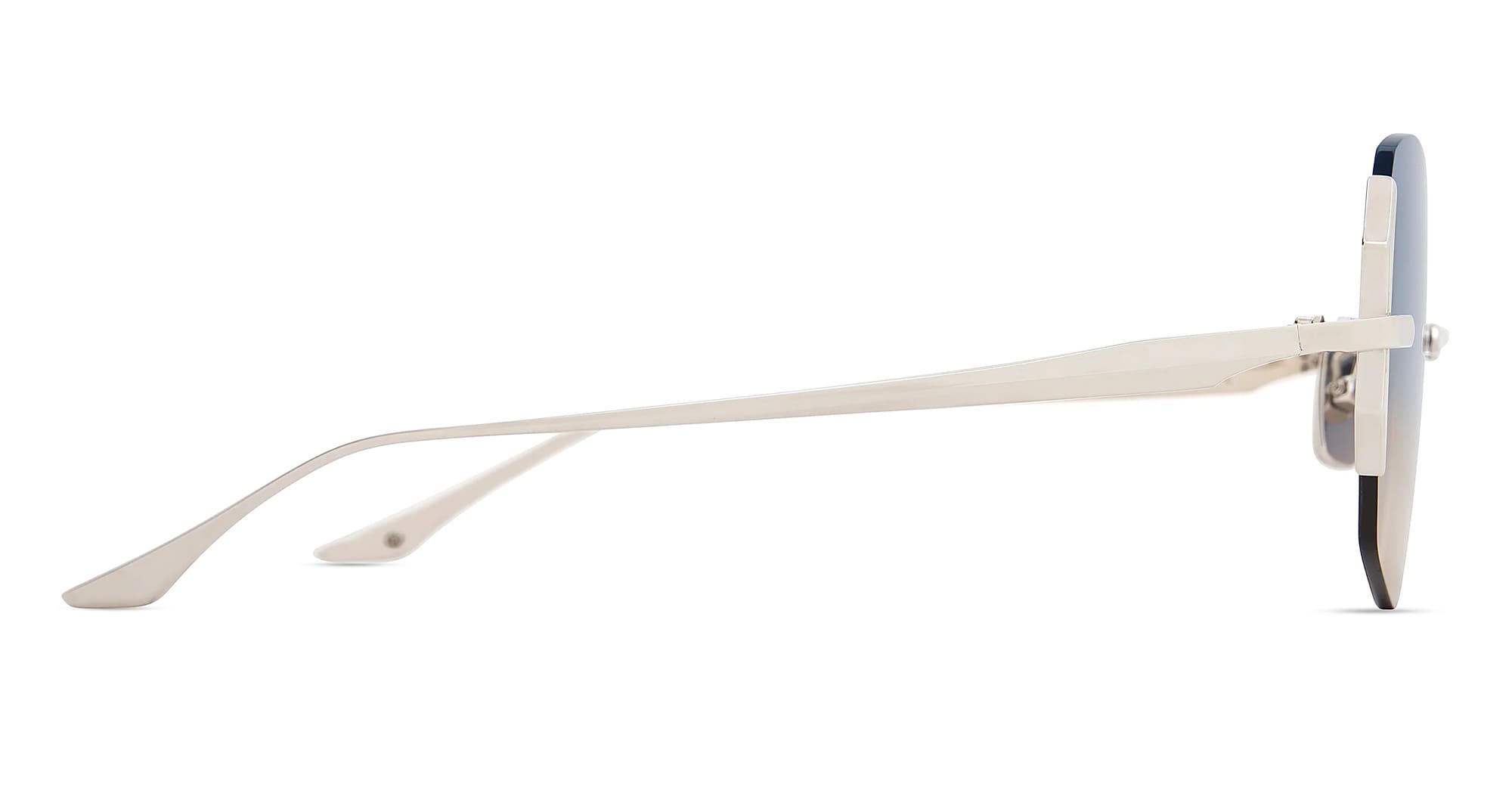 Ottica Mondello Roma - DITA - DTS200-A-03 - DAHLVIN - SILVER - Titanium - shape Butterfly - Silver - EYEWEAR - SUNGLASSES - Donna,Women - lens Gradient blue - Made In Japan