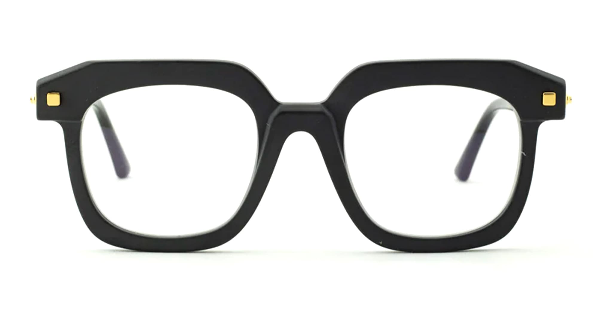 Ottica Mondello Roma - Kuboraum - KRO0J8BM000000OP - MASK J8 - BLACK MATTE RX - Acetate - shape Squared - Black - EYEWEAR - EYEGLASSES - Unisex,Uomo,Donna,Women,Men - lens Clear - Made In Italy