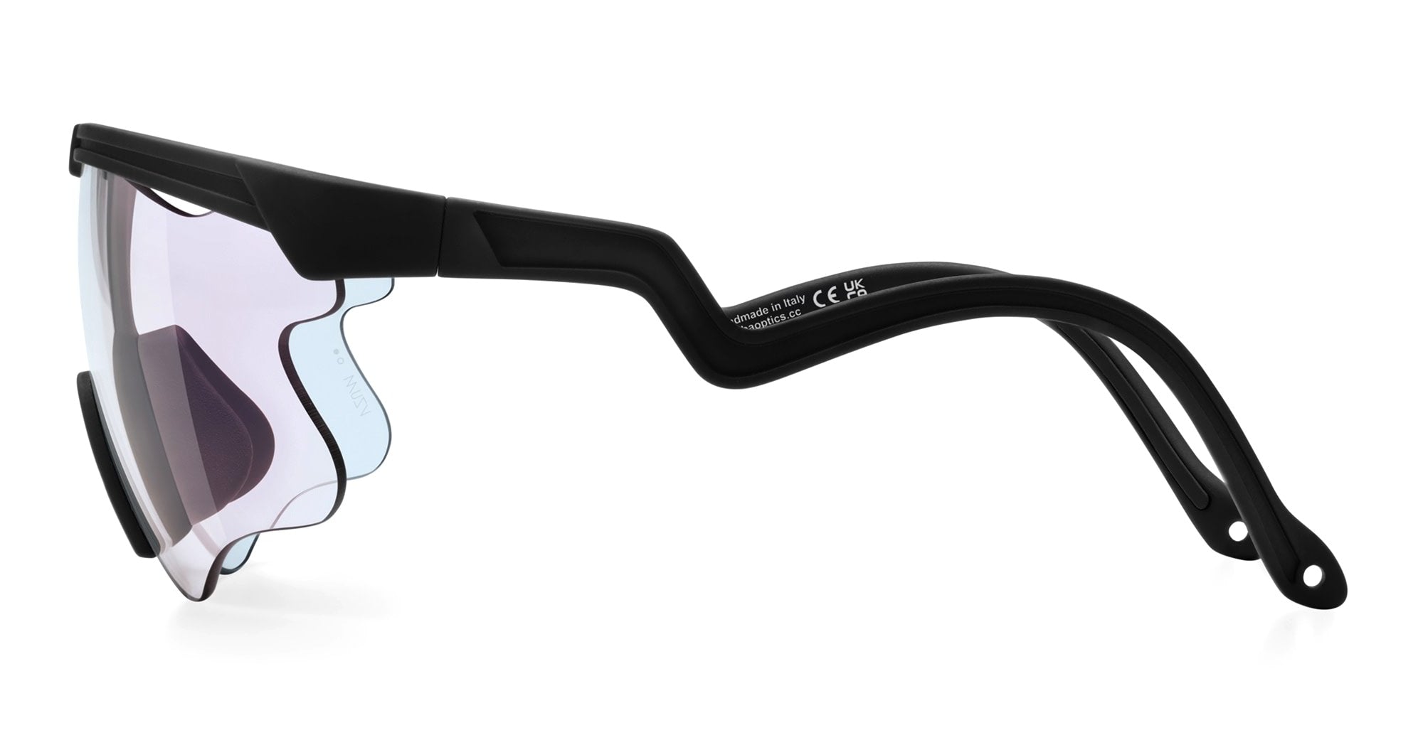 Ottica Mondello Roma - Alba Optics - 8050054518596 - DELTA LEI - BLACK / VZUM F-LENS FIRE - Tr90 - shape Mask - Black - EYEWEAR - SUNGLASSES - Unisex,Uomo,Donna,Women,Men - lens red - Made In Italy