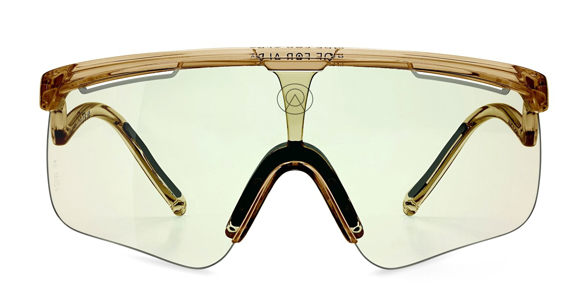 Ottica Mondello Roma - Alba Optics - 8050054517636 - DELTA - SMOKE GLOSSY / VZUM F-LENS BTL - Tr90 - shape Mask - brown - EYEWEAR - SUNGLASSES - Unisex,Uomo,Donna,Women,Men - lens blue green - Made In Italy
