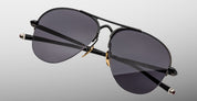 Ottica Mondello Roma - Jacques Marie Mage - JMMTV-88 - AMELIA - BLACK - Titanium - shape Aviator - Black - EYEWEAR - SUNGLASSES - Unisex,Uomo,Donna,Women,Men - lens Black - Made In Japan