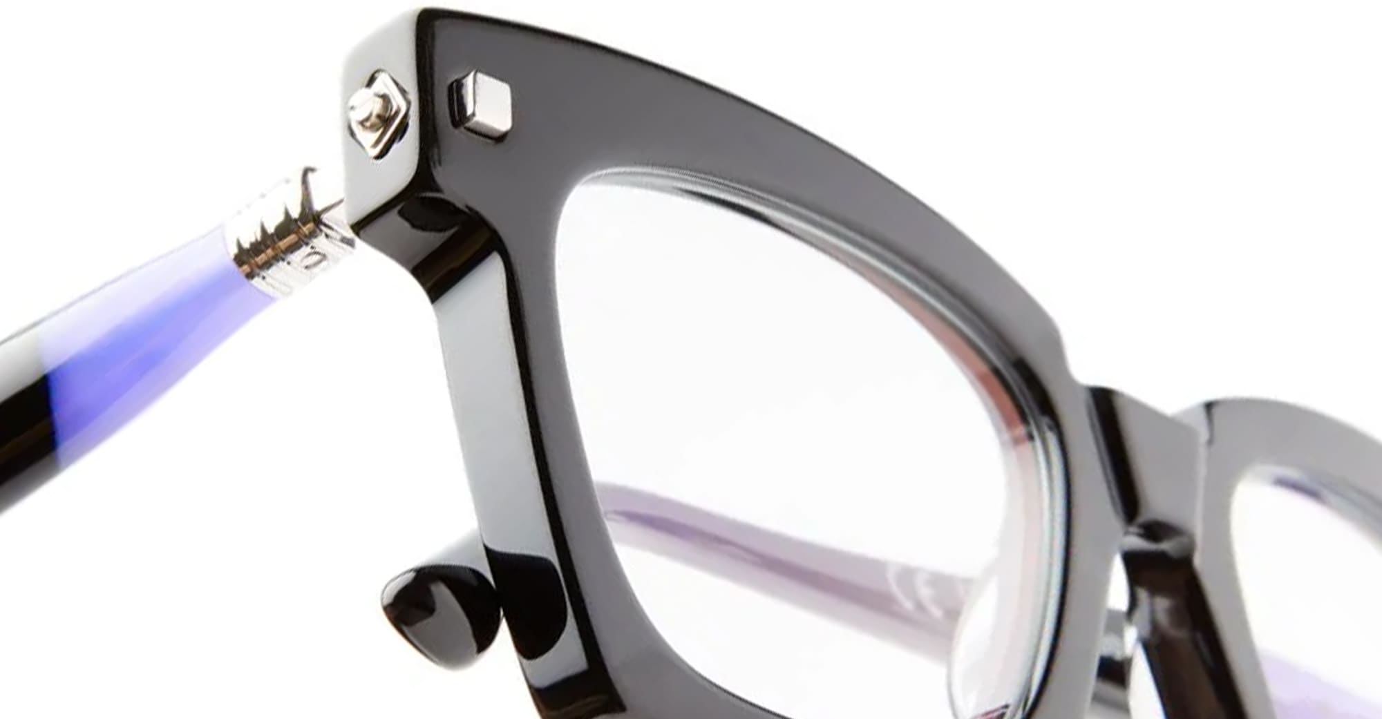 Ottica Mondello Roma - Kuboraum - KRO0J5BSV00000OP - MASK J5 BSV - BLACK SHINE RX - Acetate - shape Squared - Black - EYEWEAR - EYEGLASSES - Unisex,Uomo,Donna,Women,Men - lens Clear - Made In Italy