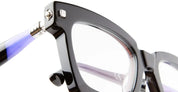 Ottica Mondello Roma - Kuboraum - KRO0J5BSV00000OP - MASK J5 BSV - BLACK SHINE RX - Acetate - shape Squared - Black - EYEWEAR - EYEGLASSES - Unisex,Uomo,Donna,Women,Men - lens Clear - Made In Italy