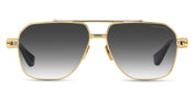 Ottica Mondello Roma - DITA - DTS436-A-01 - KUDRU -  YELLOW GOLD / ANTIQUE SILVER - Titanium - shape Aviator - yellow gold - EYEWEAR - SUNGLASSES - Uomo,Men - lens Gradient grey - Made In Italy