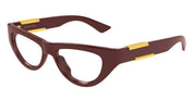Ottica Mondello Roma - Bottega Veneta - BV1454O-004 - BV1454O-004 - BURGUNDY RX - nylon - shape Cat-eye - burgundy - EYEWEAR - EYEGLASSES - Donna,Women - lens Clear - Made In Japan