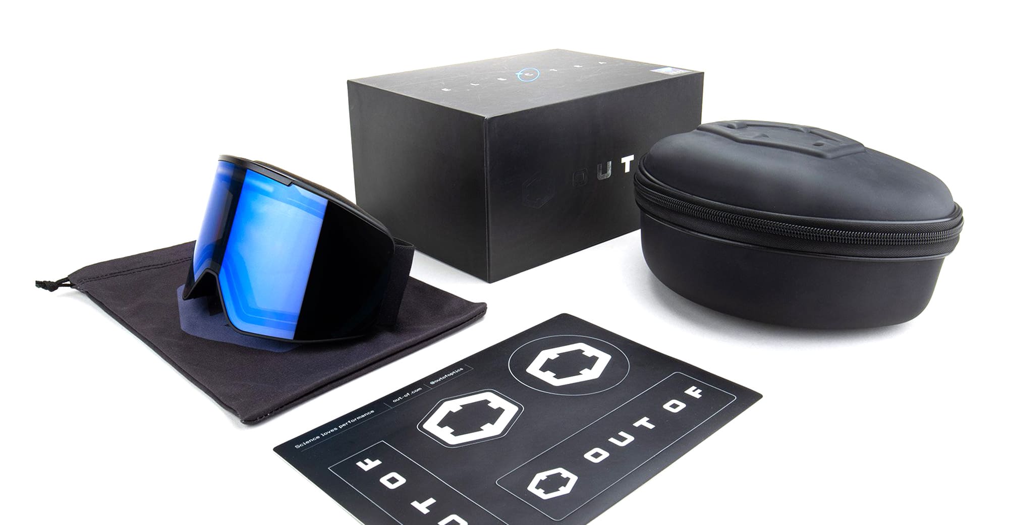 Ottica Mondello Roma - Out Of - XG14A286 - ELECTRA 3 - BLACK / NEW IRID BLUE - nylon - shape Mask - Black - EYEWEAR - GOGGLES - Unisex,Uomo,Donna,Women,Men - lens Blue - Made In Italy