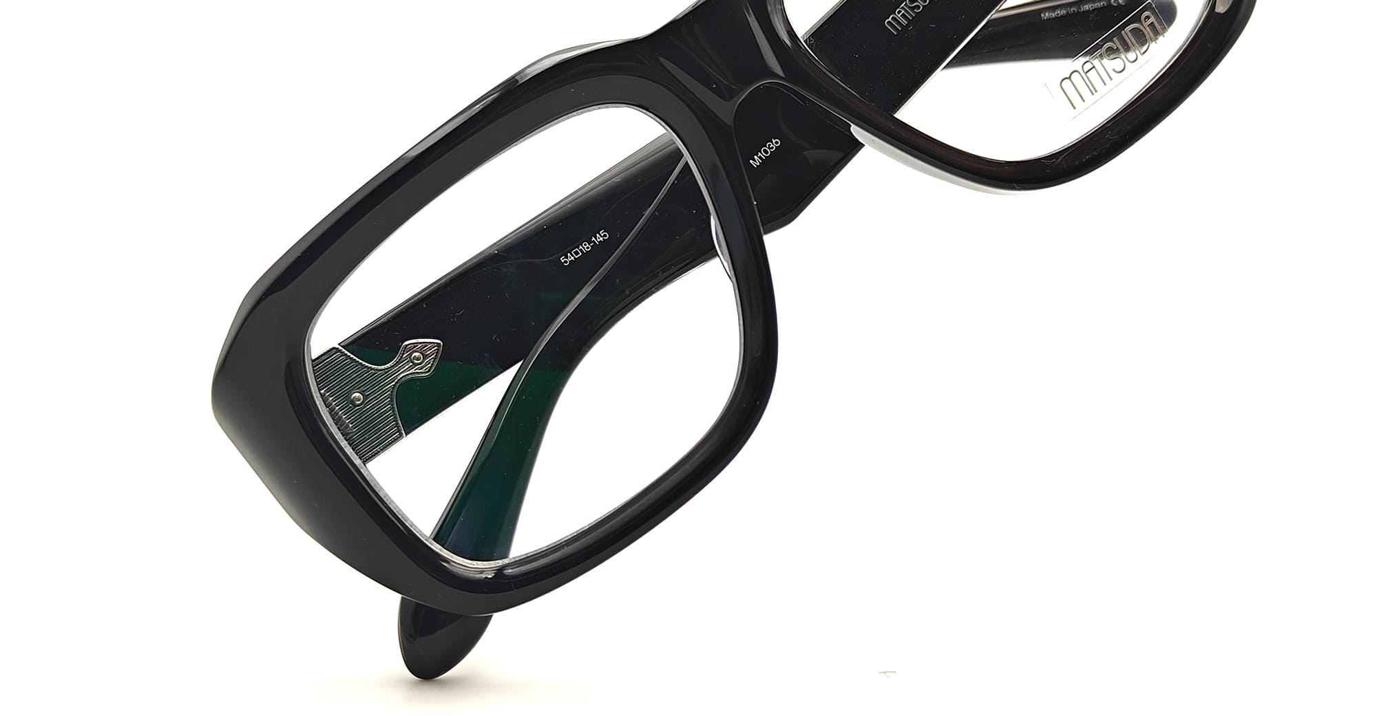 Ottica Mondello Roma - Matsuda - M1036.RX.BLK.54 - M1036 - BLACK RX - Acetate - shape Squared - Black - EYEWEAR - EYEGLASSES - Donna,Women - lens Clear - Made In Japan