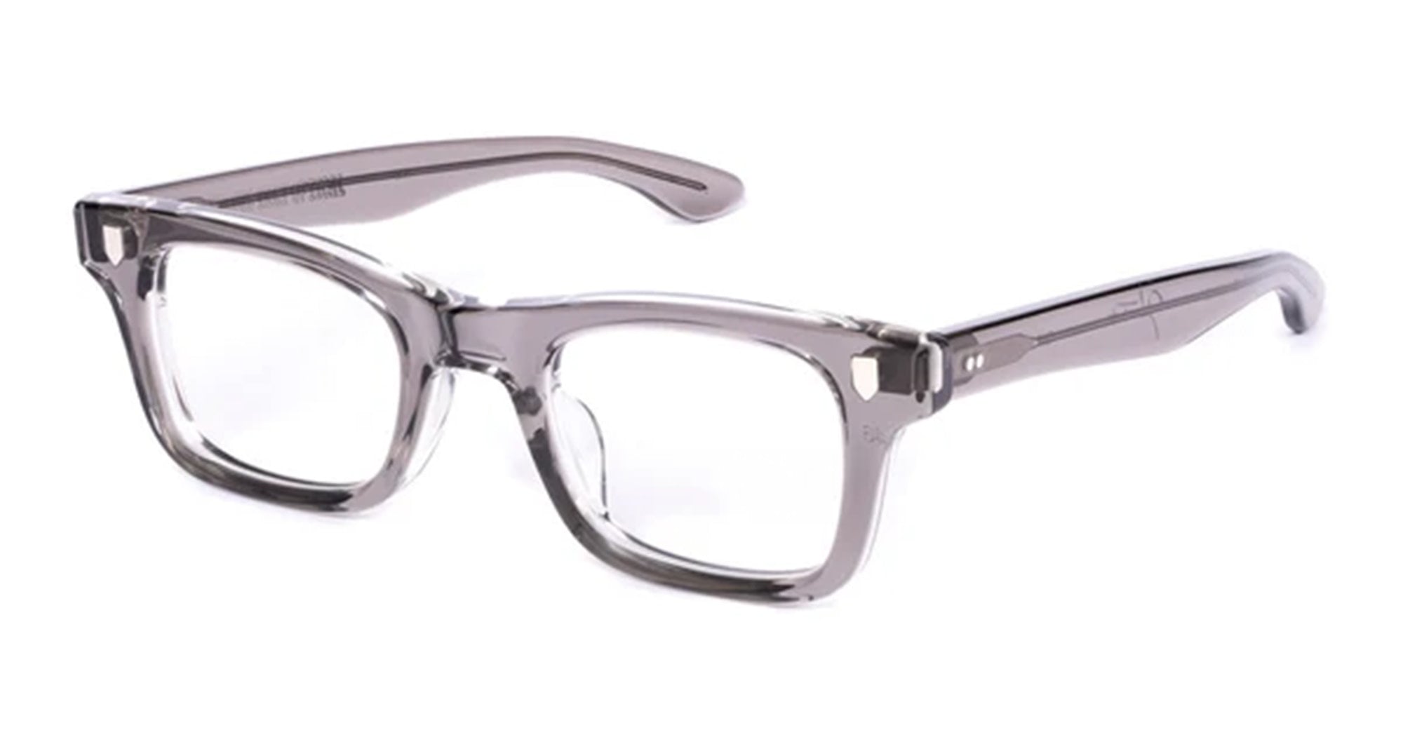 Ottica Mondello Roma - Julius Tart - JTPL-139L - BULLET - GREY CRYSTAL II RX - Acetate - shape Rectangular - grey - EYEWEAR - EYEGLASSES - Unisex,Uomo,Donna,Women,Men - lens Clear - Made In Japan