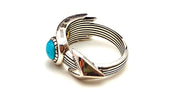 Ottica Mondello Roma - Jacques Marie Mage - JMM-RNA-4B-1A-9 - LAST FRONTIER V - NATRONA RING - SILVER - 9 - silver - shape Ring - Silver - ACCESSORI - ACCESSORIES - Uomo,Men - lens  - Made In U.S.A.